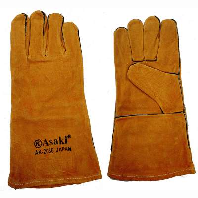 AK-2036 Asaki Leather Welding Safety Gloves